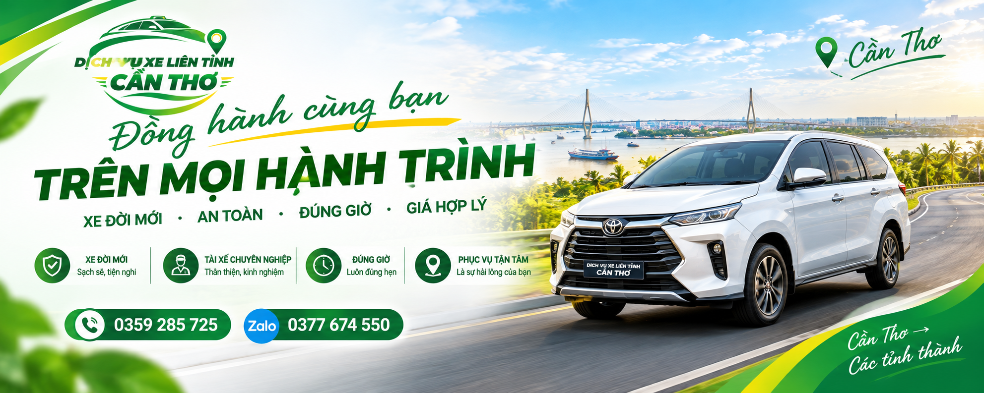 Dịch Vụ Xe Liên Tỉnh Cần Thơ - Đồng hành cùng bạn trên mọi hành trình